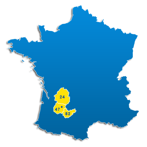 Zone d'intervention SARL DE FREITAS & MAIRE